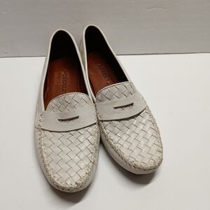 ROBERT ZUR 11 AA Petra White Woven Glove Leather